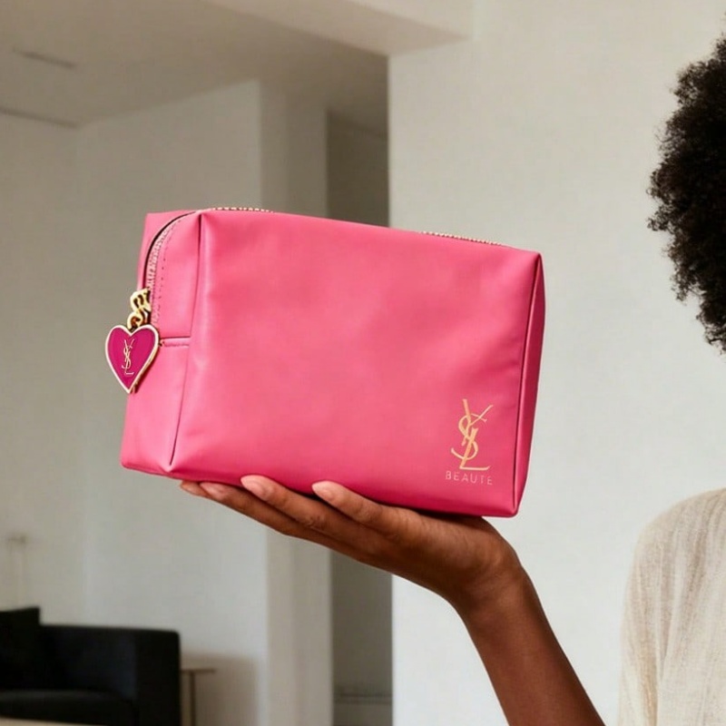 Luxury Designer Bags Ysl - YSL Parlak Pembe Tasarımcı Çok Fonksiyonlu