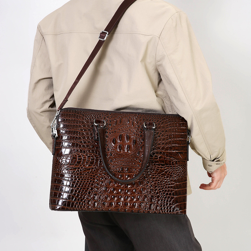 Luxury Bags That Fit Laptop - Yeni Timsah Tahıl Laptop Çantaları Inek