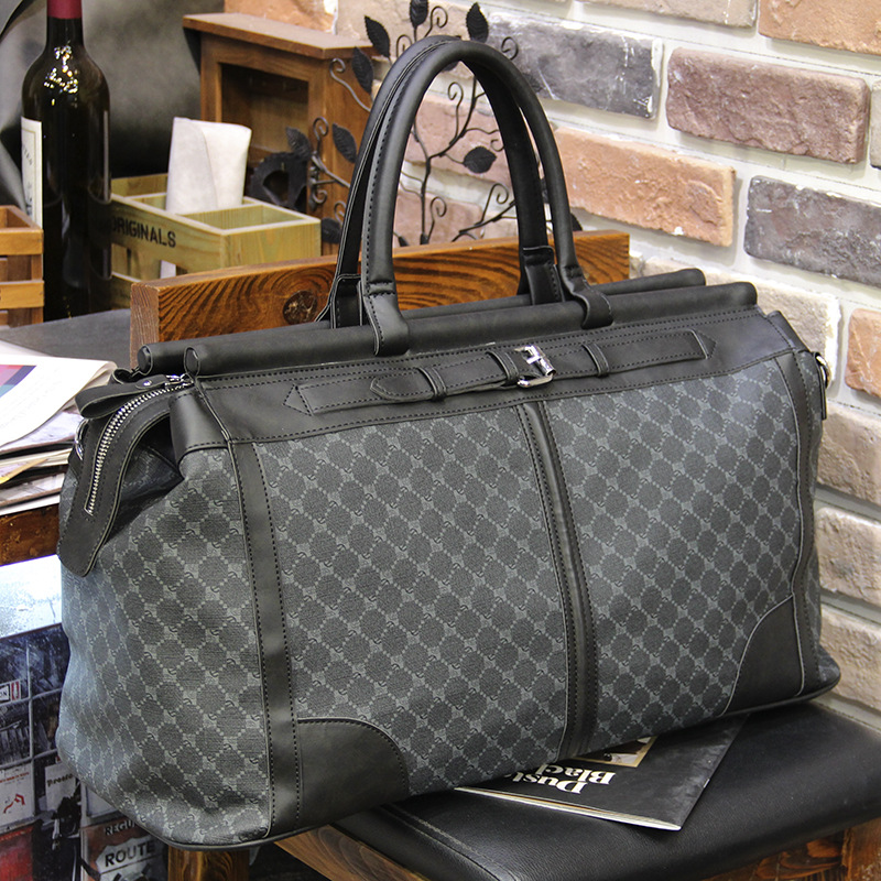 Luxury Bags With Zipper - Moda Ekose Seyahat Çantası Erkek Çanta