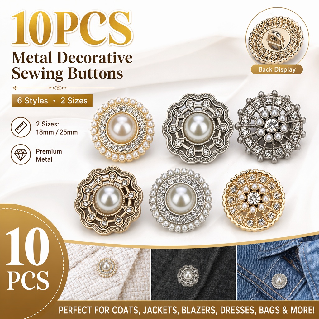 Luxury Bags Dry Clean - 10 Adet Lüks İnci ve Kristal
