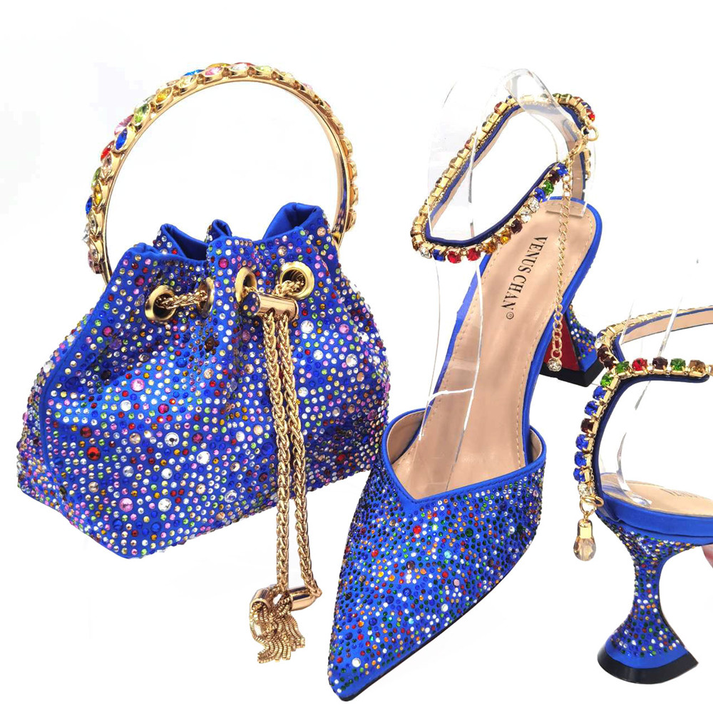 Luxury Bags Blue - 2024 İtalyan tasarım lüks kadın sivri