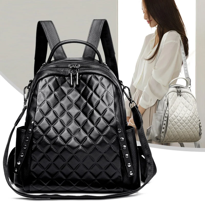 Hakiki Deri Sırt Çantası Kadın - Luxury Bags With Zipper incelemesi ve fiyatı