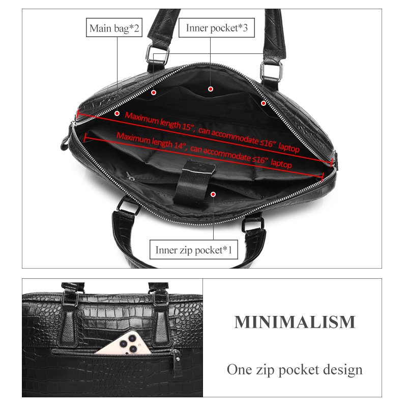 SCHLATUM Hakiki Deri Timsah Ta - Luxury Bags That Fit Laptop incelemesi ve fiyatı