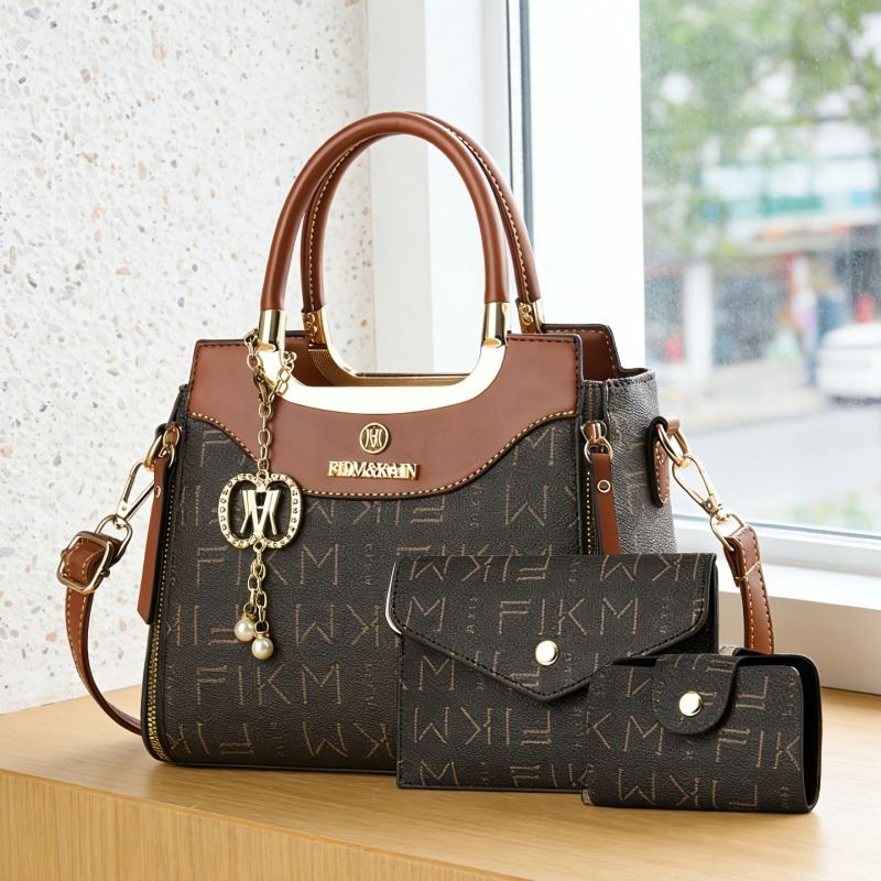 3 parçalı hafif lüks baskılı h - Luxury Bags incelemesi ve fiyatı
