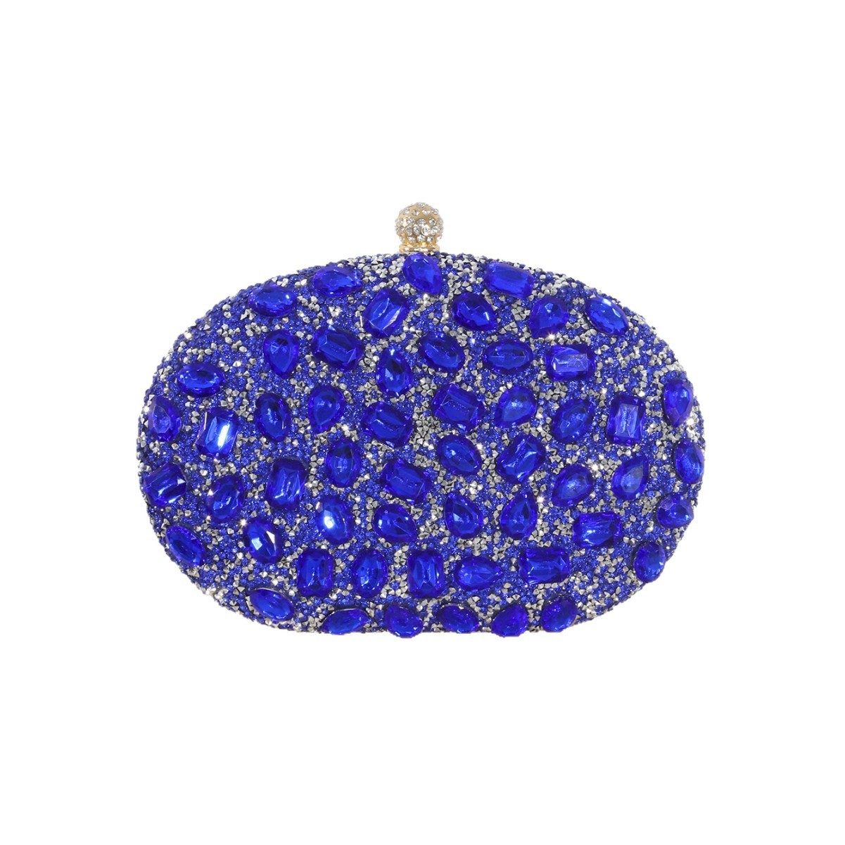 Ünlü Oval Büyük Elmaslı Yemek  - Luxury Bags Blue incelemesi ve fiyatı