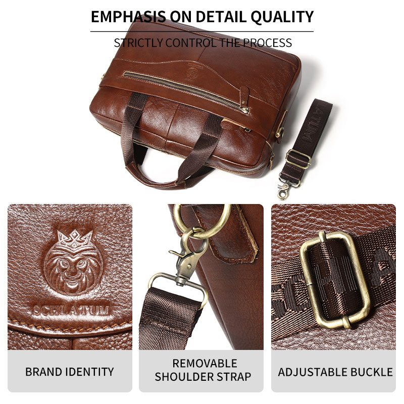 Erkekler için SCHLATUM hakiki  - Luxury Bags That Fit Laptop incelemesi ve fiyatı