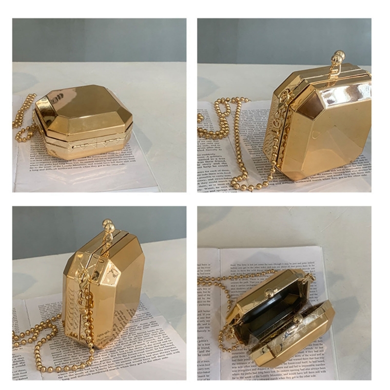 Mini lüks altın parti akşam de - Luxury Bags With Zipper incelemesi ve fiyatı