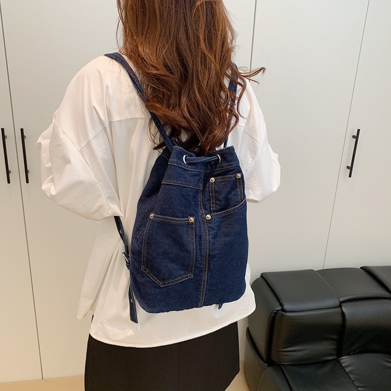 Denim Kadın Sırt Çantaları Rah - Luxury Bags Blue incelemesi ve fiyatı