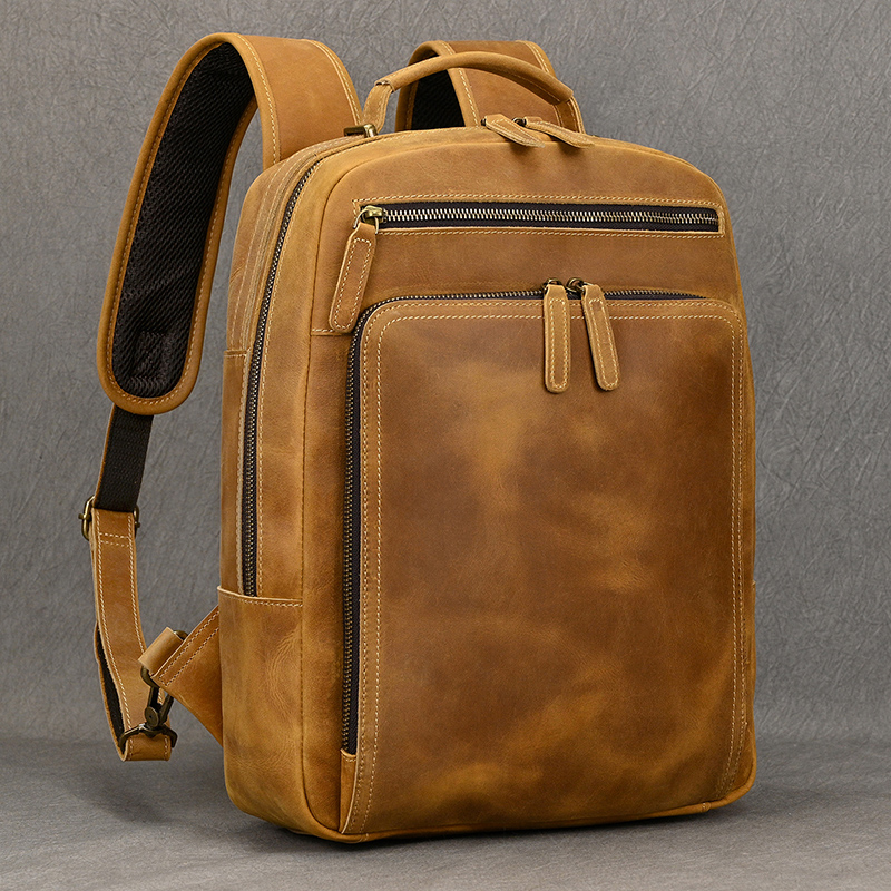 Moda Deri Sırt Çantası Erkekle - Luxury Bags That Fit Laptop incelemesi ve fiyatı