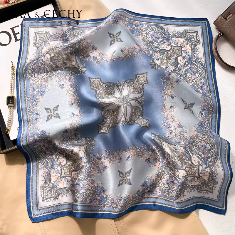 Barok Çiçek % 100% Dut Ipek Ka - Luxury Bags Blue incelemesi ve fiyatı