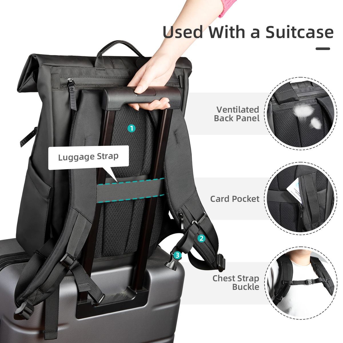 Heroic Knight Lüks Rolltop Sır - Luxury Bags That Fit Laptop incelemesi ve fiyatı